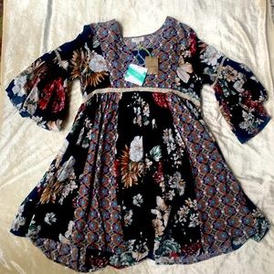 NWT Floral Print Baby Doll Dress